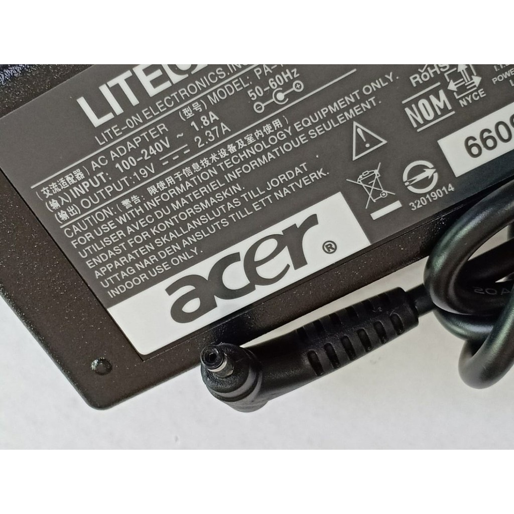 Charger casan Laptop Acer Aspire V3-372,V3-372T 19V 2.37A 30x11mm 45W small plug