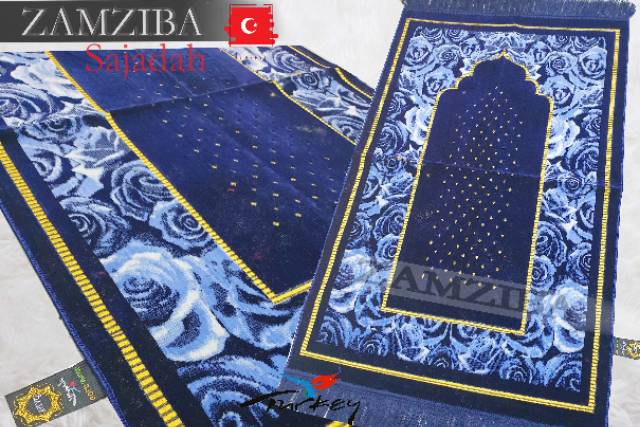 Sajadah Premium Turki Kulaitas Bulu Halus &amp; lembut  Bahan Tebal Sejadah Ukuran 70 x 110,Dewasa