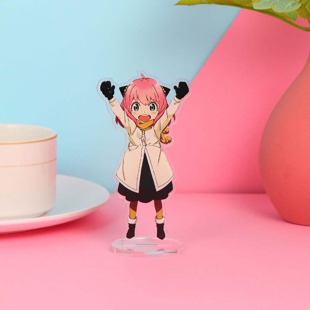 [Elegan] Anime SPY X FAMILY Anime Fashion Dekorasi Mainan Koleksi Model Desktop Standing Card Yor Forger Anya Figure Model Plat