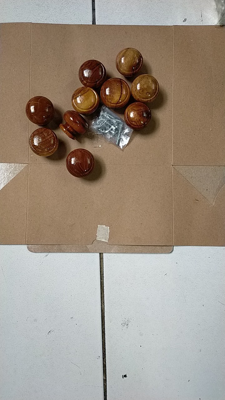 Tarikan Knop Laci Lemari Kayu Bulat