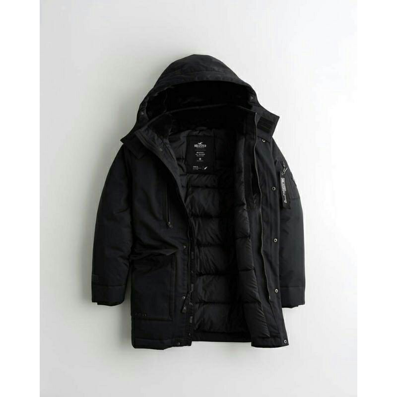 Jaket Hollister Faux Fur Lined