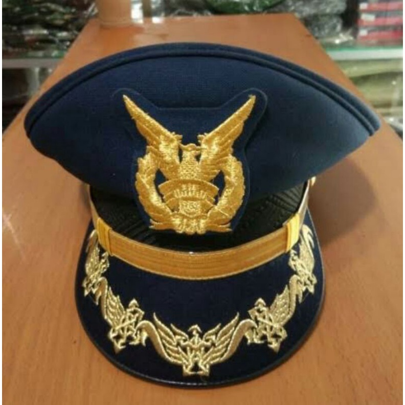 Jual Topi Pet Pdu Tni Au Pamen Original Ciputat Benang Sulam List Bangkok Indonesia Shopee Indonesia