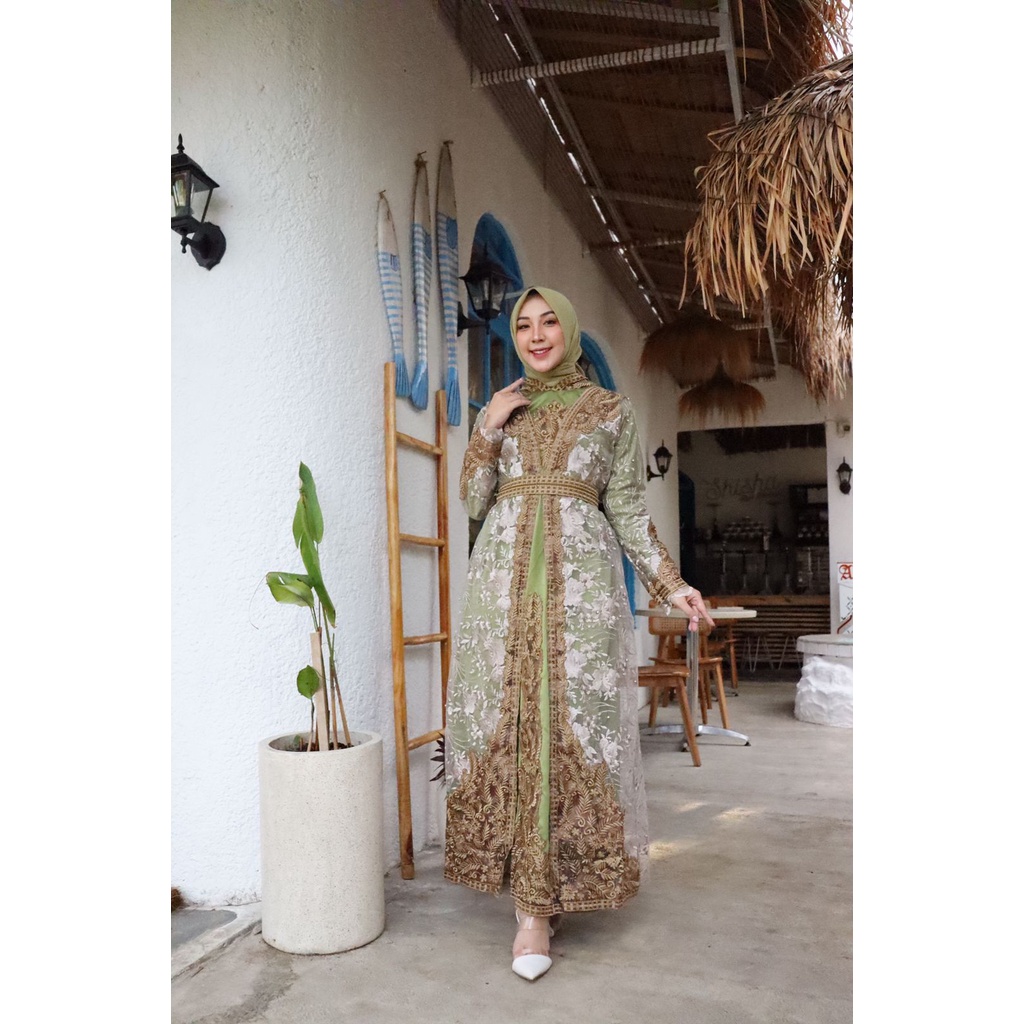 Belvania Dress Bran PELANGI JAYA | Gamis Rompi Bordir Premium | Sale!! Gamis Wisuda Remaja Terbaru 2021 | [COD] Bayar di Tempat | Seragam Pesta | Gamis Murah | Gamis Bordir Murah | FREE BELT | Gamis Pesta Kekinian