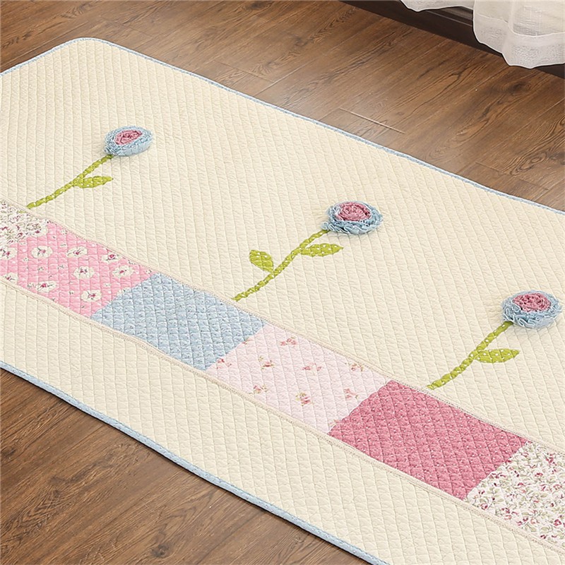 Adda Home - Shabby Karpet Antislip Patchwork Desain Korea 90x150cm - P1