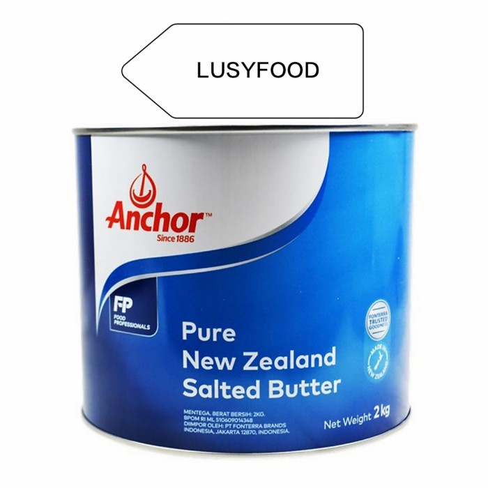 

Butter Salted Tinned Butter New Zealand 2kg Halal MUI
