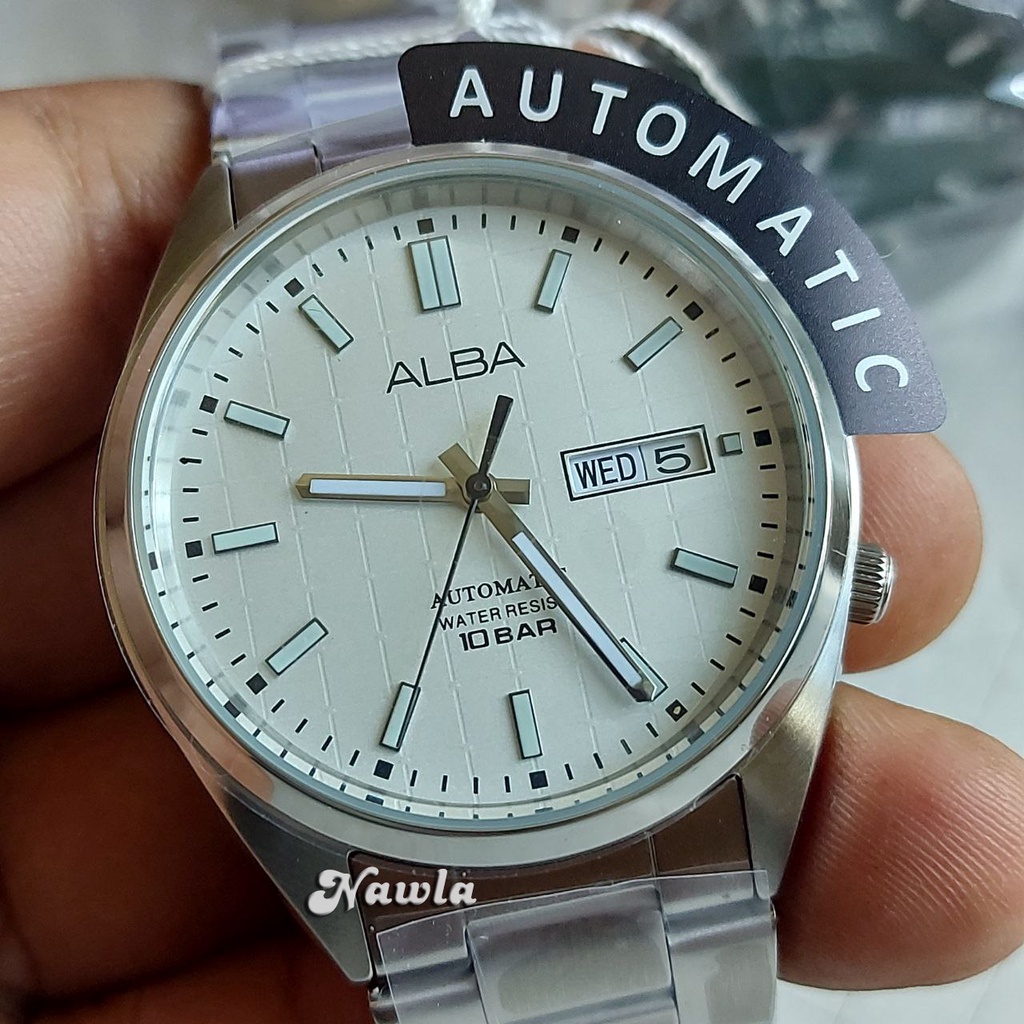 Alba Automatic AL4329X1 White Dial - Jam Tangan Pria AL4329