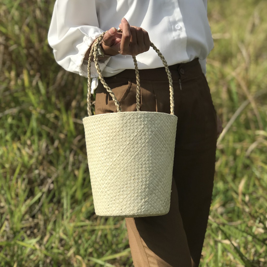 TAS ANYAMAN / KERANJANG HANTARAN TOPLES PANDAN