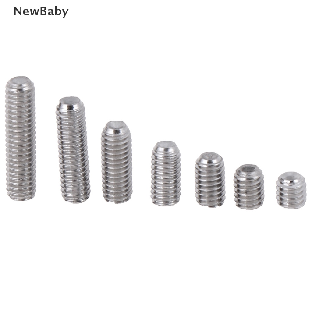 50pcs / Set Soket Hex Bahan Stainless Steel Ukuran M3 M4 2-35mm