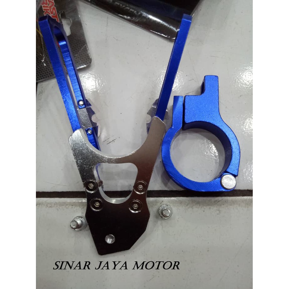 V Kleman Selang Rem UM A-34 CnC Variasi Universal Klem Shock Depan Motor