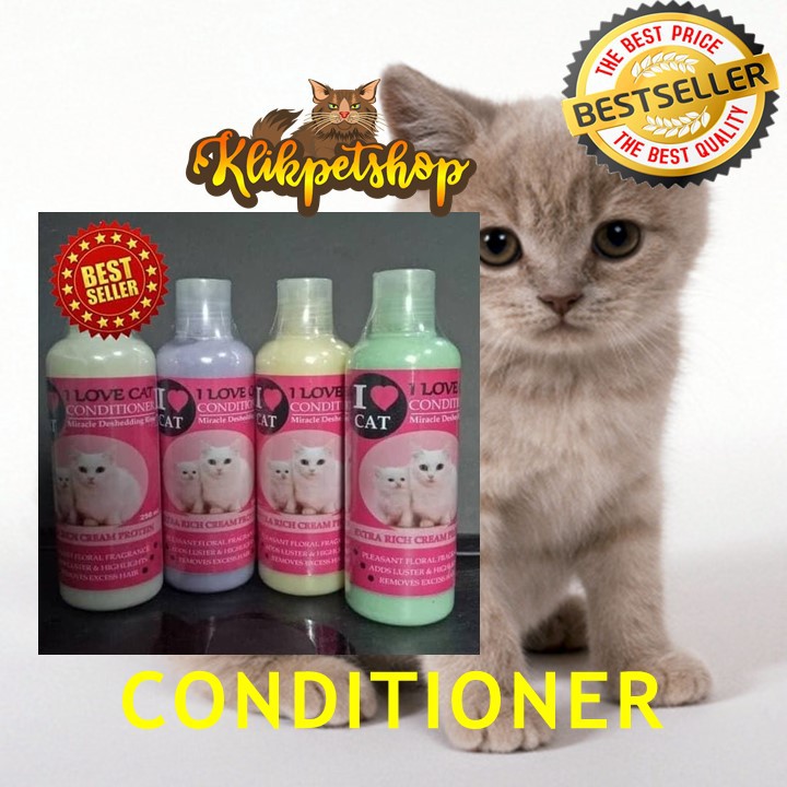 Cat Conditioner Kondisioner Kucing I Love You Cat