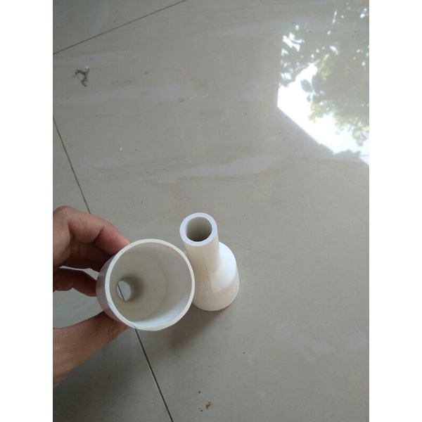 reducer fitting lampu utk lampu hias jual ecer sambungan pipa konektor pipa pvc fitting lampu dekor.