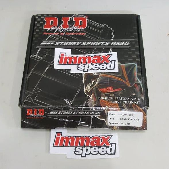 DID yamaha vixion nvl nva mx king 150 jupiter 428h 428 Gir Gear Set