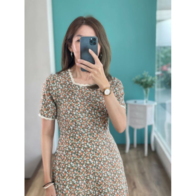 dress flower dress korea premium