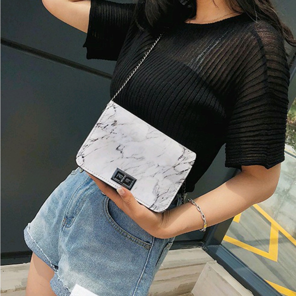 COD MAKASSAR Tas Marble Wanita Tas Marbel Fashion Korea Ready Shopee tokotamz Online Shop Makassar T