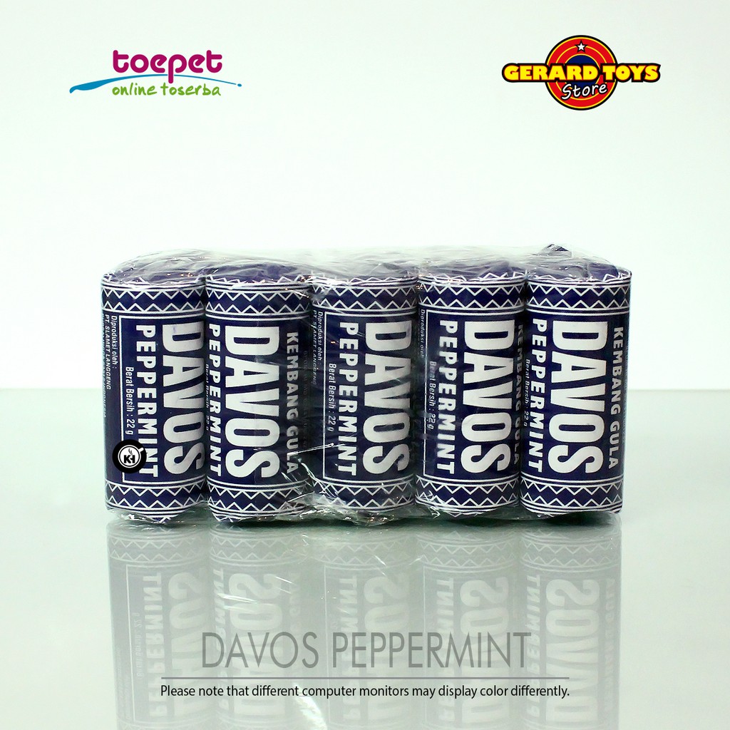 

Permen Davos Peppermint Bungkus isi 10 pcs ENAKNYA MANTAP