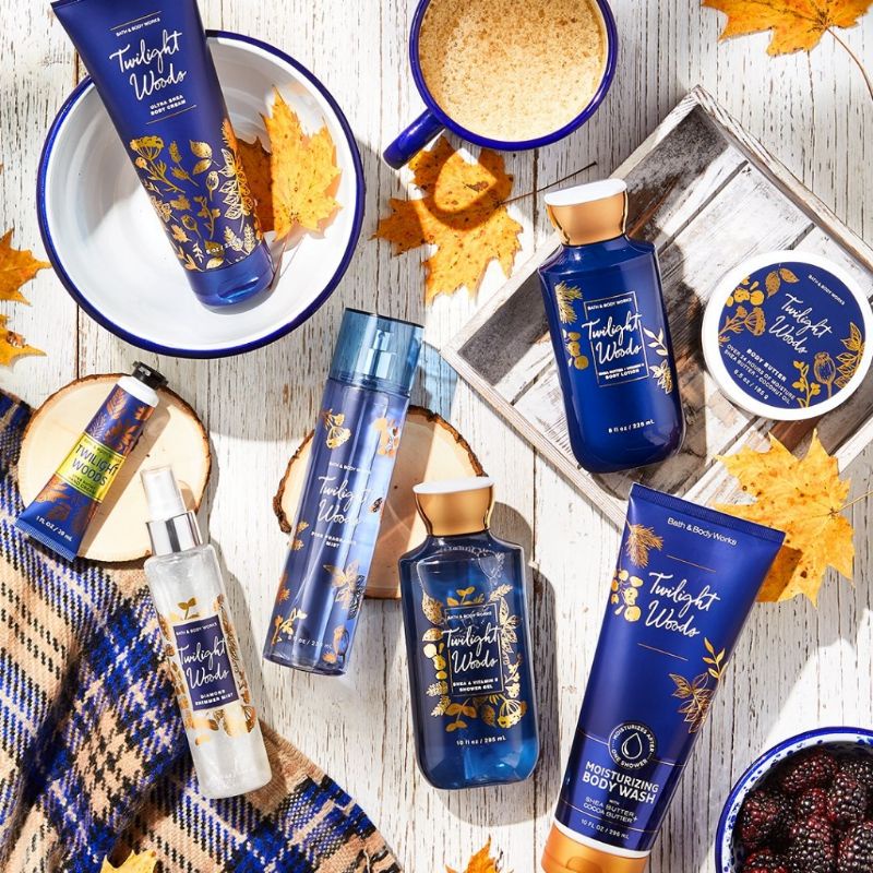 BATH &amp; BODY WORKS BBW TWILIGHT WOODS SERIES MIST LOTION SHOWER GEL BODY CREAM HAND CREAM SHOWER GEL BODY CREAM LOTION MIST WASH WALLFLOWER ROOMSPRAY SCENTPORTABLE GENTLE GEL DEEP CLEANSING GENTLE FOAMING CREAMY LUXE