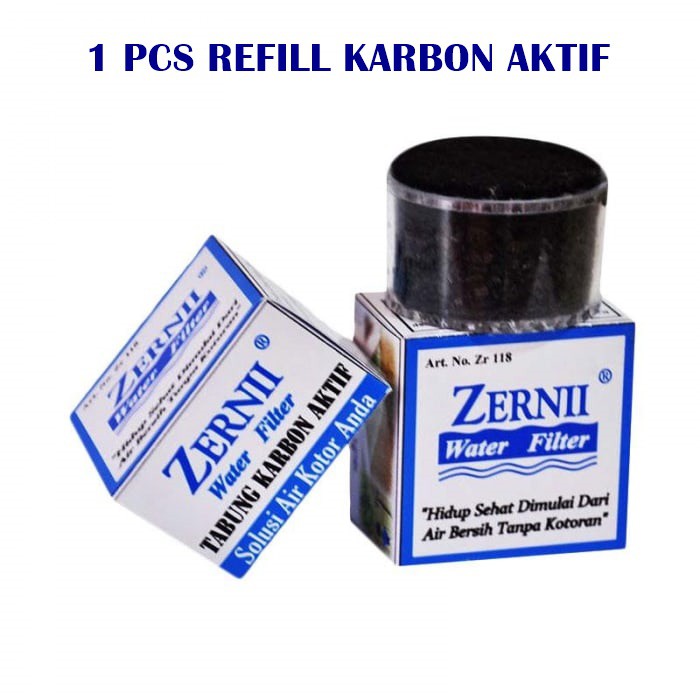 1 PCS Refill Karbon Filter Air Zernii Water Filter Penyaring Penjernih Kran Air Filter Kran Air