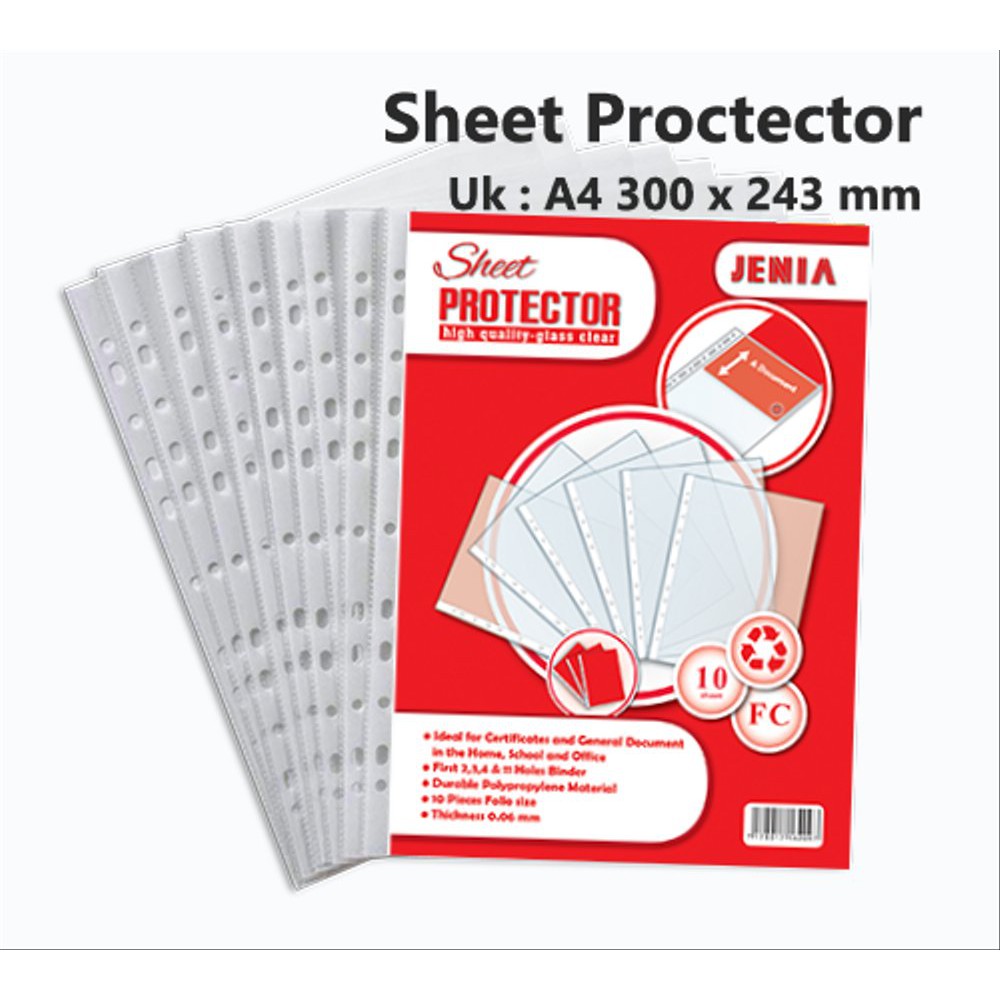 

Order Langsung PP Pocket - Sheet Protector A4 Jenia 1pak-10 lembar Diskon