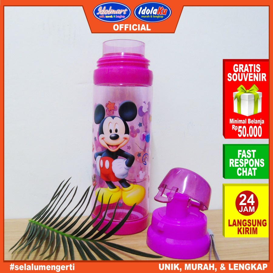 IDOLMART Botol Minum Anak Karakter 650ml / Botol H-838 Botol Lucu Idolmart Surabaya