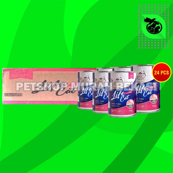 Makanan Basah Kucing Wet Food Kaleng Life Cat Grosir Dus 24 PCS 400GR