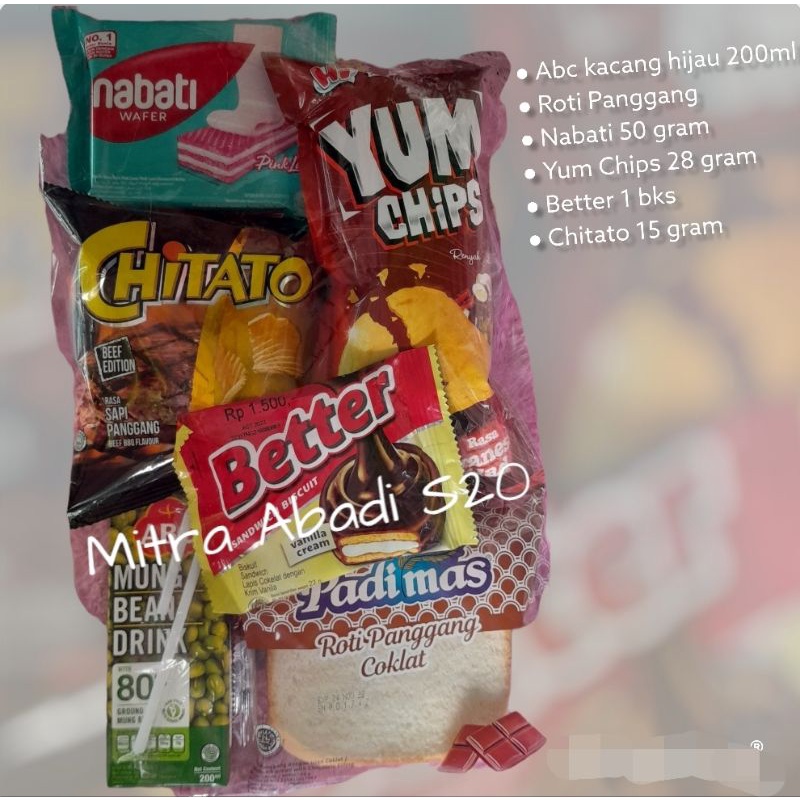 

Paket Snack Hemat Camilan Parcel Makanan Set Hadiah