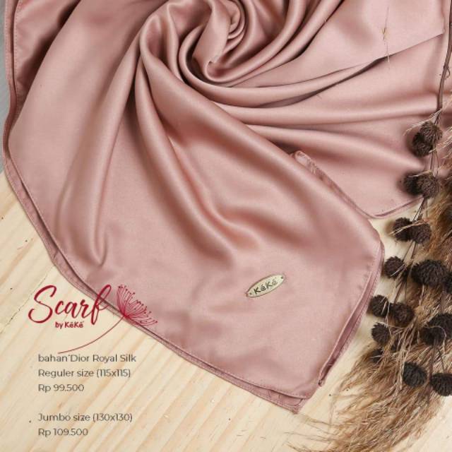 HIJAB SEGIEMPAT SYARI SILK ||  KEKE