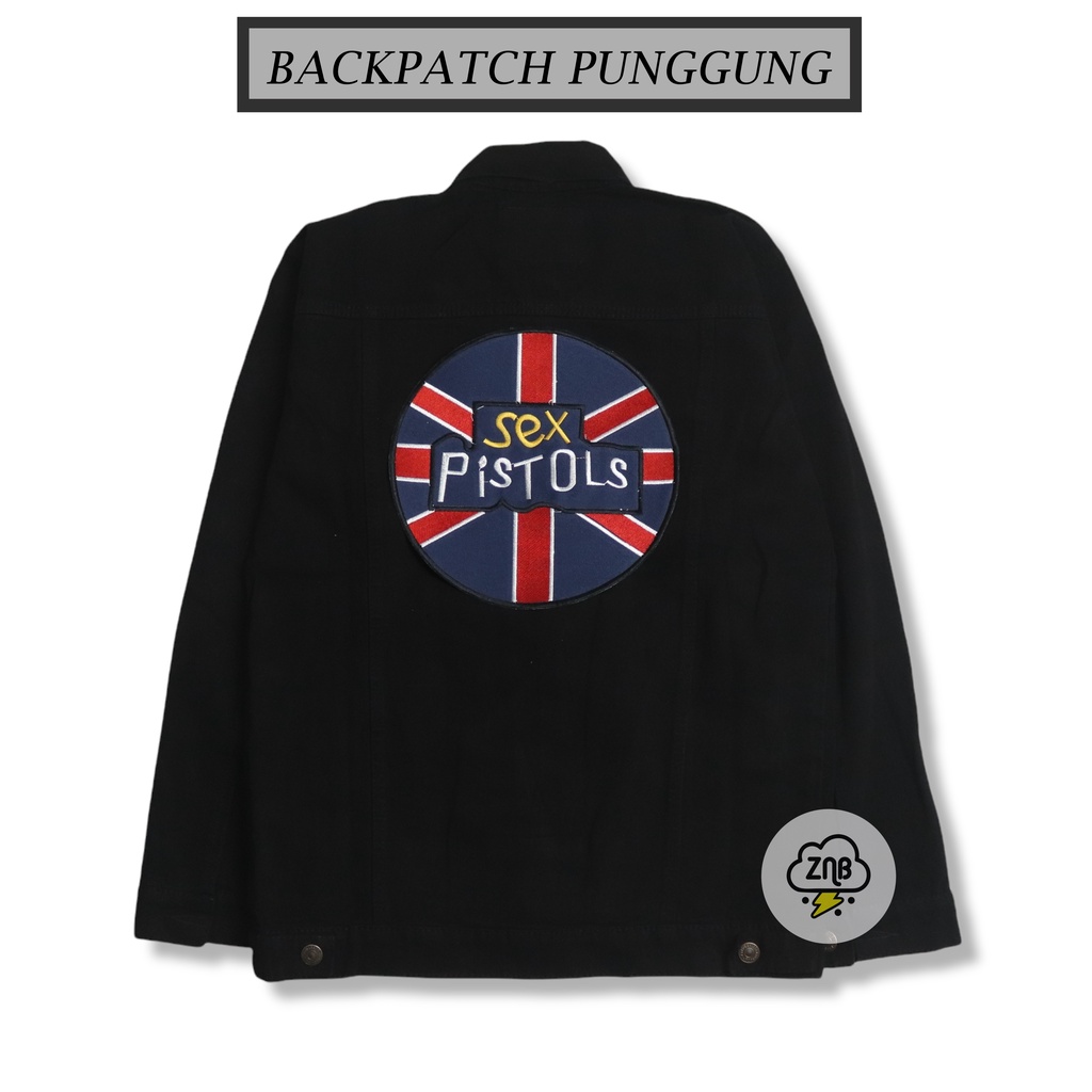 PATCH BORDIR PATCH SEX PISTOLS EMBLEM BORDIR BESAR UNTUK DI JAKET TERLARIS BEST QUALITY