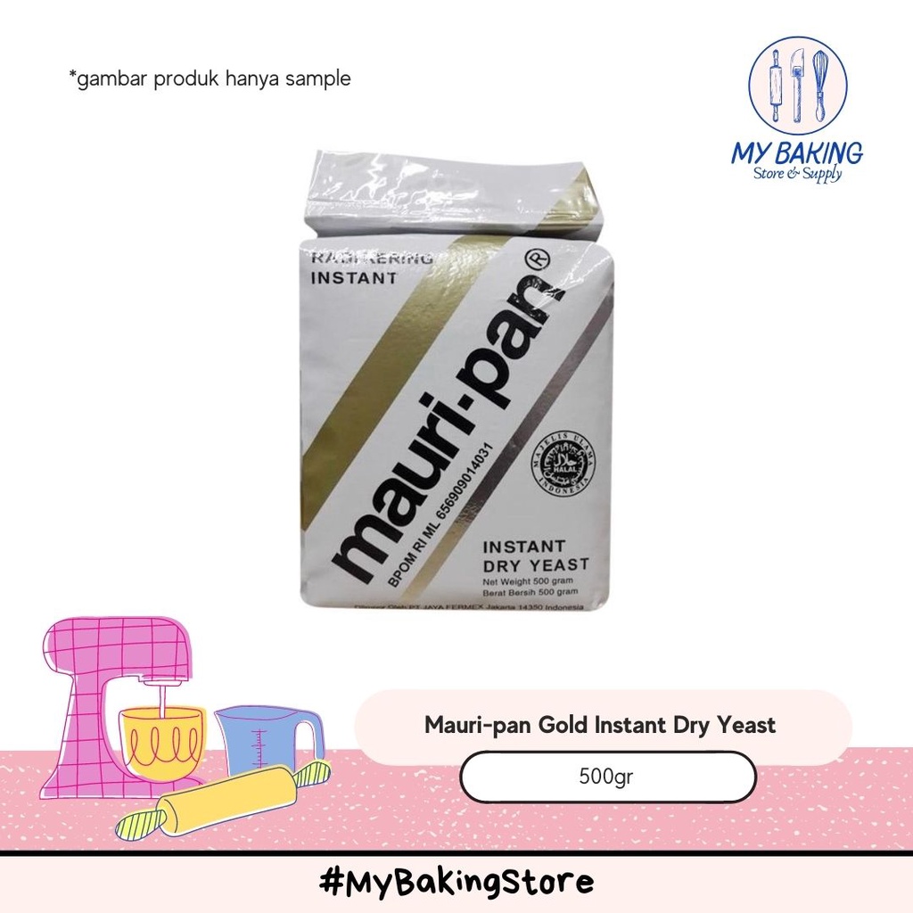 

Mauri-pan Dry Yeast 500gr | Ragi Lokal Mauripan 500gr