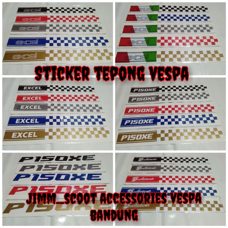 sticker stiker cutting tepong vespa px pxe xl exclusive