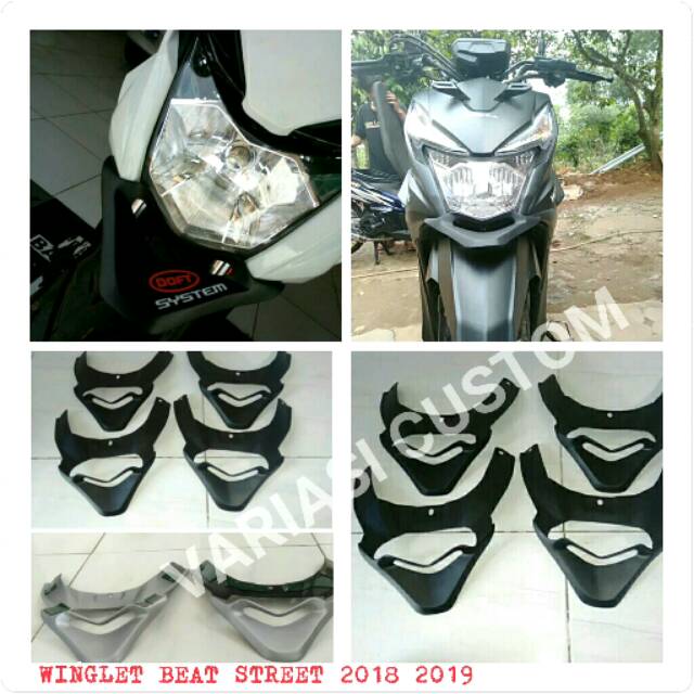 Aksesoris Winglet Beat Street Beat Fi esp new 2016 sampai 2019 Sayap Beat fi new