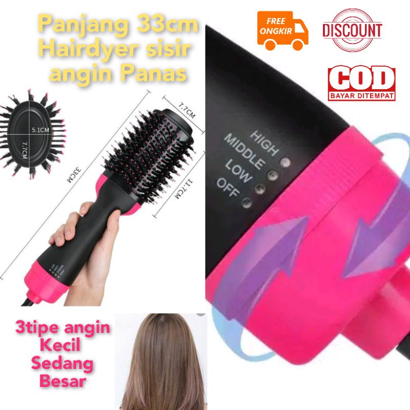 Alat Penggering Rambut Panas SONAR Hairdrayer Sisir One step styler 5250