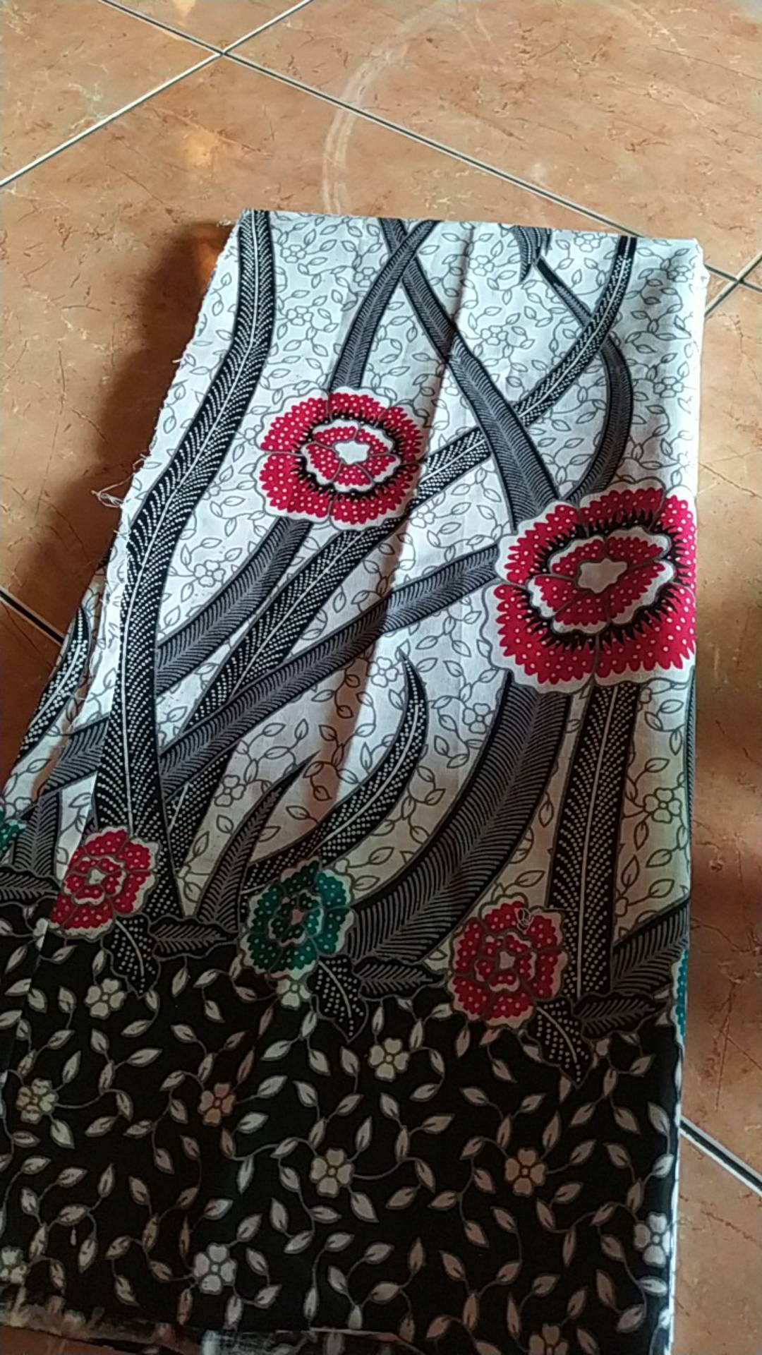 Rm Kain Batik Printing Murah Dan Embos Motif Bunga Daun Ilalang Kain Bahan Baju Cewek Tunik Blus