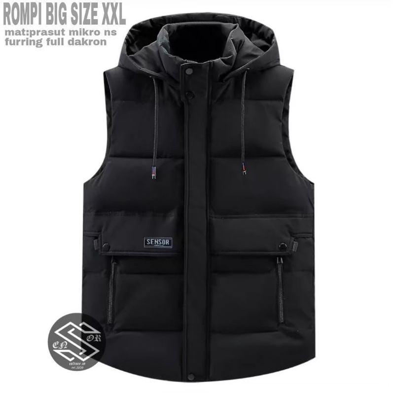 [SIAP KIRIM] Rompi Parasut Pria dan Wanita Vest Jaket Parasut Pelindung Dada Rompi Motor Anti Angin Body Vest Pelindung Dada Tebal dan Berkualitas Big Size XL XXL