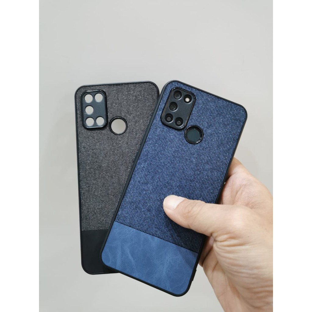 REALME 9 4G 9 PRO PLUS 8 4G / 5G 8i 8 PRO 7i C17 NARZO 50 20 PRO SOFT CASE FABRIC DENIM COVE