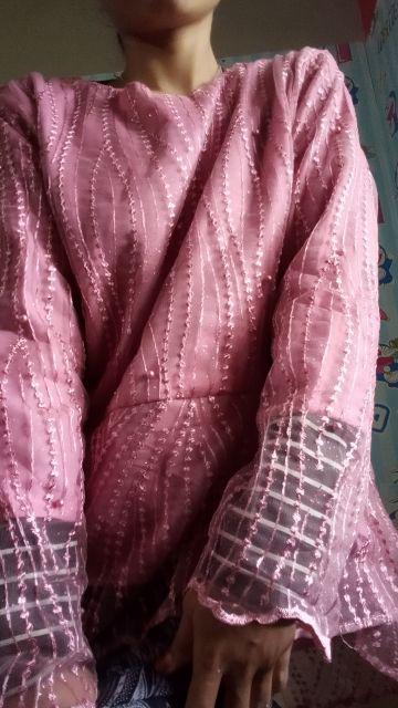 (termurah - Ori & Real Pic! Busui_6 Warna) Batik Couple Andhini Kebaya Couple Brukat Anabel - Bs073