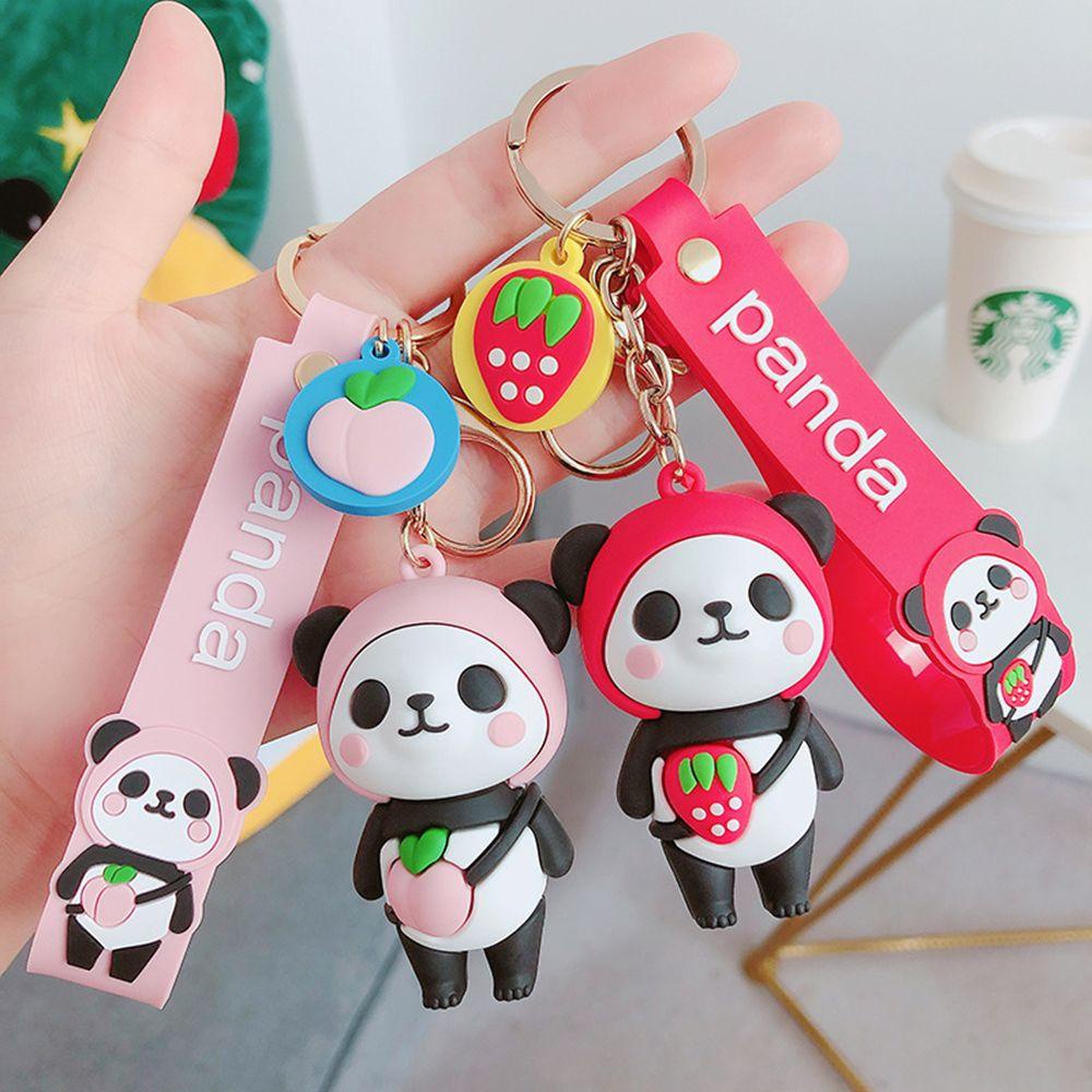 Solighter Panda Gantungan Kunci Hadiah Liontin Kartun Key buckle