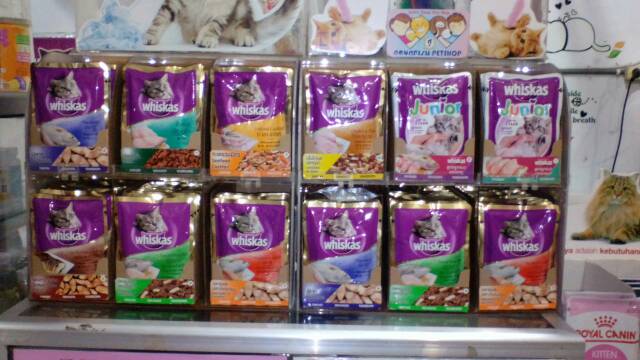 PROMO MURAH Whiskas 85gr wet food whiskas basah  per box isi 24pc