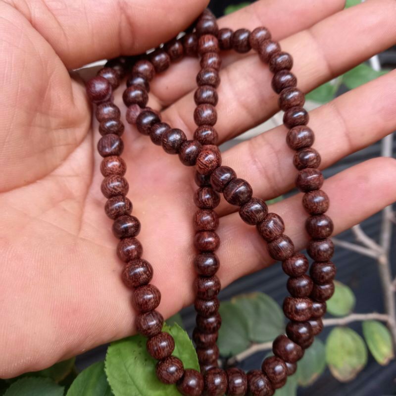 Tasbih kayu galih asem asli 6mm tasbih kayu galih asem original tasbih 99
