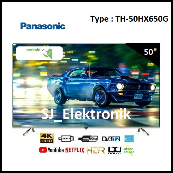(KHUSUS LUAR KOTA) LED TV Panasonic 50 Inch TH-50HX650G / 50HX650 AndroidTV 9.0