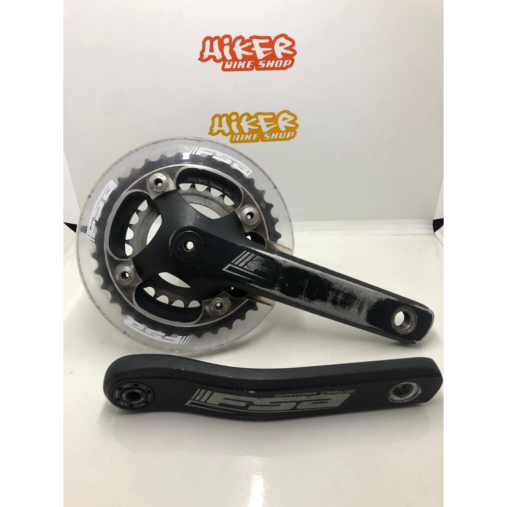 Crank Set Dual Double FSA Gamma Drive Chainring 36 24T MTB 10 Speed Panjang Arm 170 Bahan Alloy BCD 