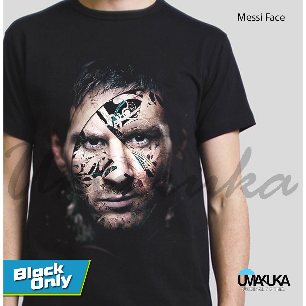 KAOS 3D UMAKUKA ORIGINAL - MESSI FACE