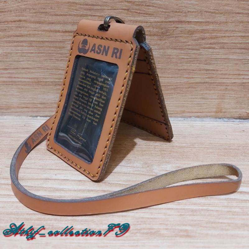 

Tempat Id Card ASN KORPRI KULIT ASLI Lipat Holder Id Card Kulit Asli Korpri ASN PNS
