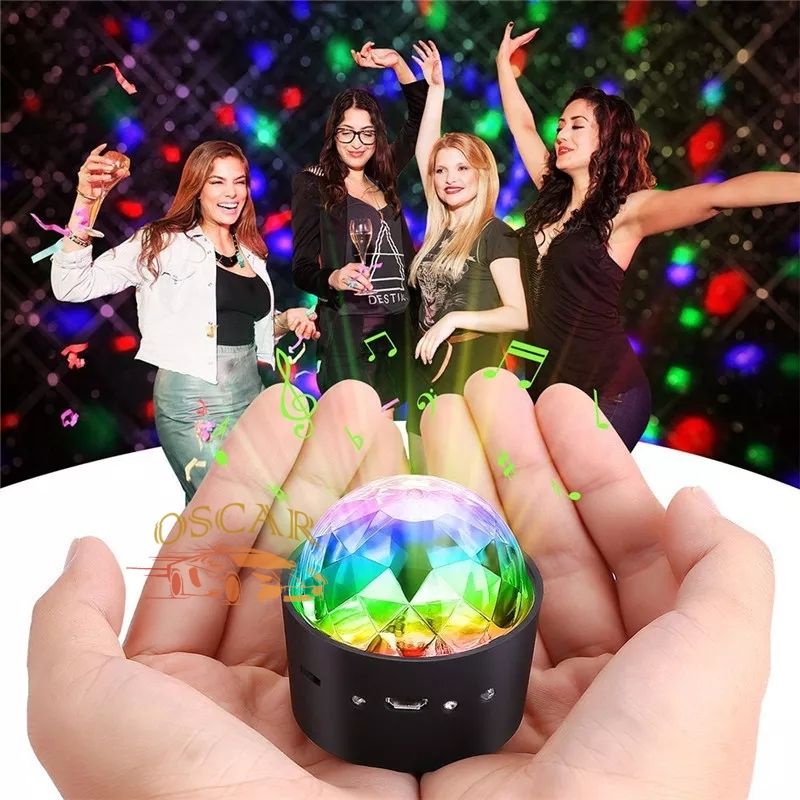 Lampu Disko RGB Sensor Musik Colok USB Disco Car Light Lampu Tumblr Mini Aesthetic Lampu Kabin Mobil