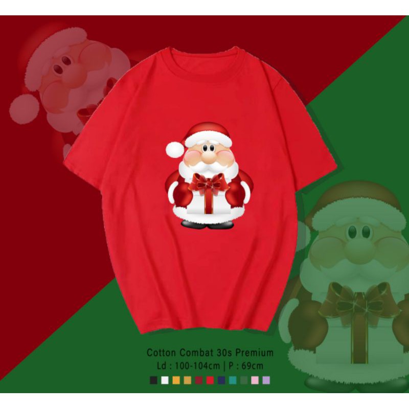 T-SHIRT / TUMBLR TEE KAOS SANTA GIFT OVERSIZE PREMIUM