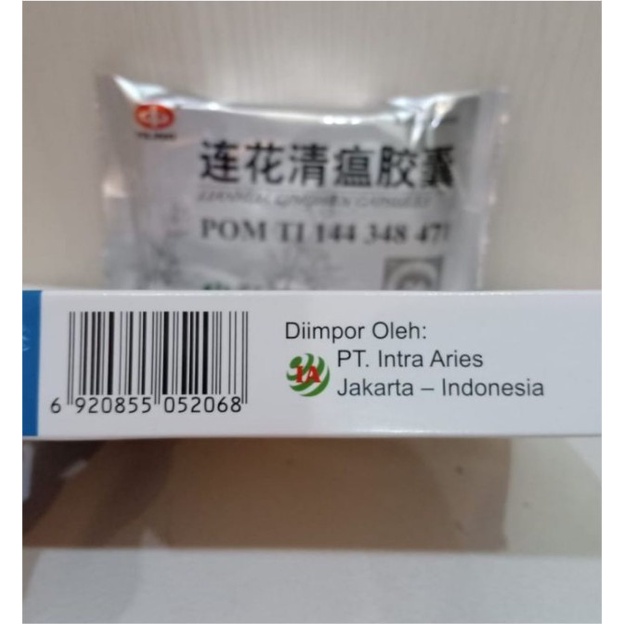 OBAT LIANHUA QINGWEN BPOM 24 KAPSUL ORIGINAL BPOM