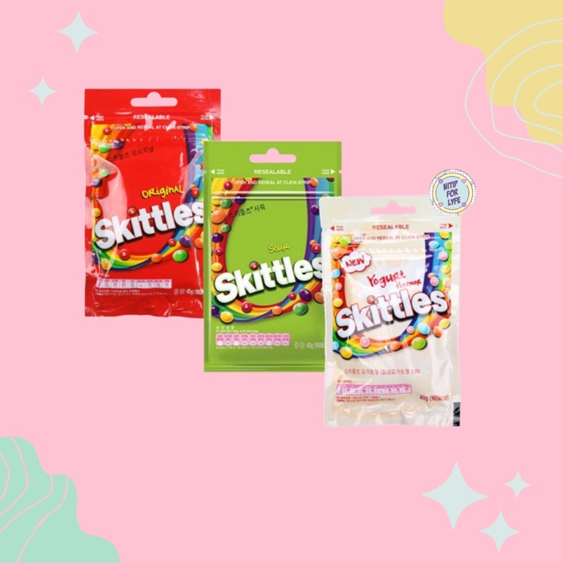 

Skittles Candy Original/Sour/Yogurt 40gr