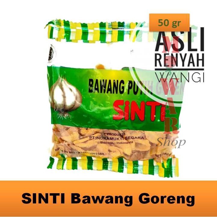 

(50 gr) SINTI BAWANG PUTIH GORENG Merk Sinti Bawang Putih Siap Saji Bawang Putih SINTI