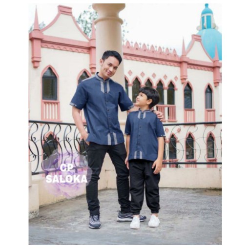 Baju Koko Kurta Pakistan Couple Keluarga Kopel Ayah dan Anak Laki-Laki Koko Lebaran Terbaru 2021