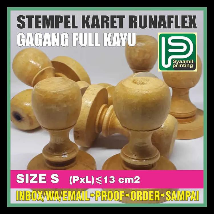 

Murmer Stempel Runaflex Gagang Kayu L 15Cm2, Size S Keren
