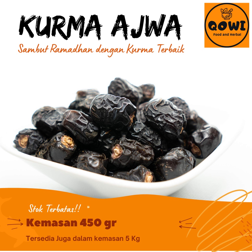 

Kurma Nabi Ajwa Madinah Kurma Hitam Fresh Terbaik untuk Tahnik dan Oleh Oleh Haji dan Umroh 450 gr